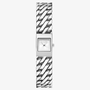 Michael Kors Mini Darrington Silver-Tone Chain-Link Watch